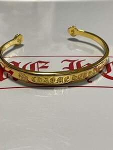 †Chrome hearts†クロムハーツ†プレーンフラット　バングル　22k ブレスレット　BANGLE 