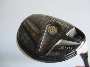 ★TaylorMade テーラーメイド RESCUE ユーティリティ U3 18° 純正カーボンシャフト J963　★レア★激安★中古★　★