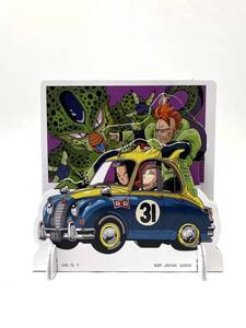 一番くじ ドラゴンボール レイヤースタンド 人造人間 DragonBall Z Android 16 17 & 18 on a small car 3layer PaperStand Anime Goods DBZ