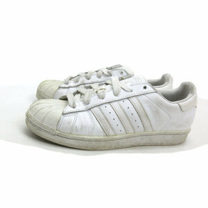 y■【23.5cm】アディダス/ADIDASスーパースターSUPERSTARレザースニーカー■白LADIES/127【中古】