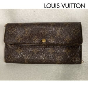 【中古】LOUIS VUITTON ルイ・ヴィトン 長財布 TH0011 ポルトモネ クレディ モノグラム