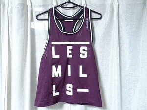 希少 Reebok LESMILLS リーボック レスミルズ メッシュ タンクトップ レディース ワークアウト