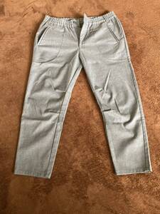 The DUFFER of ST.GEORGE/EASY PANTS/ウールライク /ウエストゴム /W79〜83cm/サイズL/イージー パンツ /グレー /メンズ