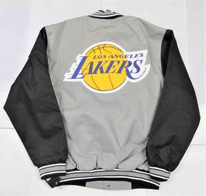 BE44)Jh Design Los Angeles Lakersポリツイルジャケット/NBA/ロサンゼルス・レイカーズ/S/USサイズ