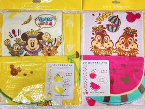 新品 未使用 未開封 シー TDS ディズニーサマーフェス 15周年 トロスプ トロピカル バナナ スイカ ロングタオル ミッキー チップ & デール