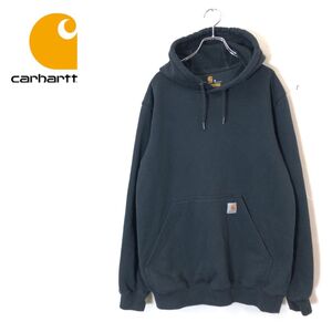 1N2348-F◆ carhartt カーハート パーカー フーディ スウェットシャツ トップス ◆sizeM コットン ポリエステル ブラック 古着 メンズ 秋冬