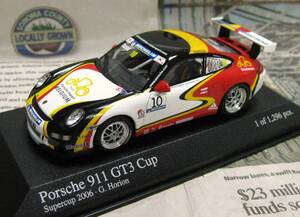 ★絶版*世界1296台*Minichamps PMA*1/43*Porsche 911 GT3 #10 Supercup 2006