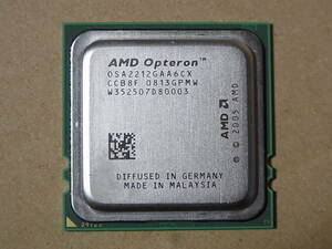 ■AMD Opteron 2212 OSA2212GAA6CX 2.00GHz Santa Rosa Socket F 2コア 2スレッド (Ci0841)