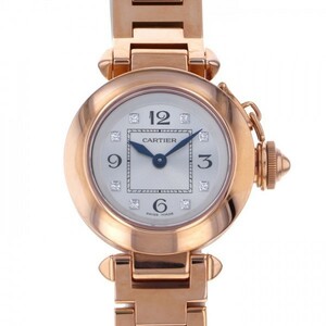 カルティエ Cartier パシャ ミスパシャ WJ124016 シルバー文字盤 新古品 腕時計 レディース