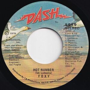 Foxy Hot Number / Call It Love Dash US 5050 204387 SOUL DISCO ソウル ディスコ レコード 7インチ 45