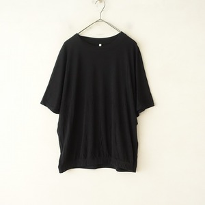 アーツ&サイエンス ARTS&SCIENCE *Balloon tee no s/l カットソー*1ウール毛Tシャツ黒ブラックドルマン(1-2405-512)【82F42】