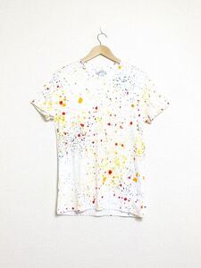 A.P.C. INTERACTION A.P.C × Kid Cudi ペンキ Tシャツ 総柄 マルチカラー アーペーセー キッドカディ ヒップホップ HIPHOP/アニエス