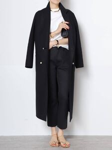 MUSE de Deuxieme Classe 【MADISONBLUE/マディソンブルー】HEM CUT SLIM FLARE デニム(BLACK)