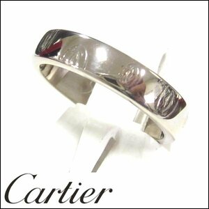 TS Cartier/カルティエ ハッピーバースデー リング K18WG 5.0g 9号 研磨済み 外箱・ケース付き