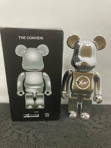 BE@RBRICK 400％ ×THE CONVENI メディコムトイ MEDICOM TOY シルバー ベアブリック 中古 TN 1