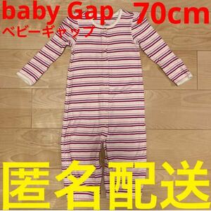 baby Gap 女の子用　70cm 長袖ロンパース　ベビーギャップ　秋冬服　カバーオール　 ベビー服　0歳 1歳 子供服　子ども服　赤ちゃん服