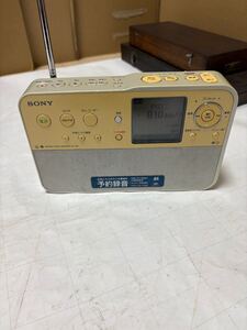 【動作品】【電池交換済】ポータブルラジオレコーダーICZ-R50 SONY AM FM