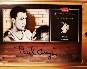 超レア サイン 2005 -06 Fleer PAUL ARIZIN Auto / ポール アリジン Autograph NBA 75 Gratests