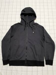 NIKE ナイキ フレンチ テリー シュー ボックス スウェット ジップパーカー size L ダーク グレー 状態良い 678561－060