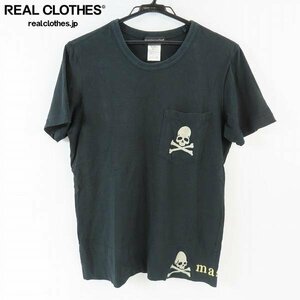 ☆mastermind JAPAN/マスターマインドジャパン ラメスカル刺繍半袖Tシャツ MC2-TS50-035/M /LPL