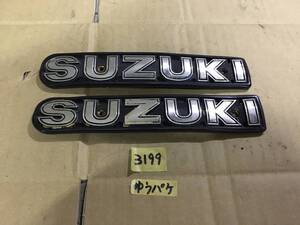 SUZUKI 純正 タンクエンブレム 2枚セット 左右セット スズキ ガソリンタンク 当時物 旧車 GS400 GSX250E GSX400E GT380 ゆうパケット 3199