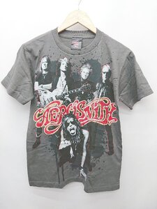 ◇ SHOOT エアロスミス 2011年ツアー 半袖 Tシャツ カットソー サイズS チャコールグレー マルチ レディース メンズ P