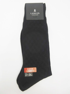 ランバン コレクション LANVIN COLLECTION 靴下 ソックス 吸湿発熱 ブラック 27～28cm メンズ