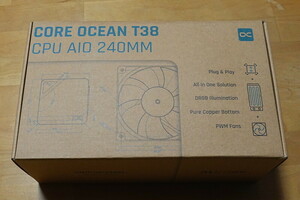 ACool Core Ocean T38 AIO 240mm AIO水冷CPUクーラー (簡易水冷 Intel LGA1700 AMD AM5 Alphacool)