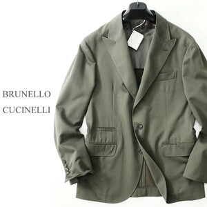 dp644●BRUNELLO CUCINELLI●ブルネロクチネリ●ウールコットン混ツイル●秋冬●シングルブレストジャケット●50●メンズ