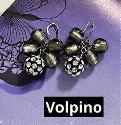 【明日迄価格】Volpino  ヴォルピーノ  スワロフスキー　クリスタルピアス