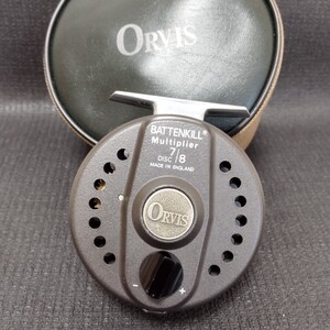 ◇超美品 希少品 高速巻き ギヤ入り ORVIS BATTENKILL multiplier 7/8 Disc オービス バテンキル マルチプライヤー ディスク フライリール