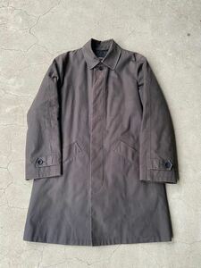 A.P.C vintage モールスキン ロングコート ステンカラーコート アウター コート ステンカラー 比翼 古着 ブラック