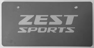 ホンダ純正 非売品 展示用 プレート ZEST SPORTS (表) ZEST (裏) HONDA ゼストスポーツ ゼスト 化粧プレート マスコット ナンバープレート