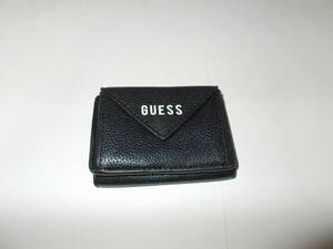 ●GUESS/ゲス【小銭入れ付三つ折り財布】黒●