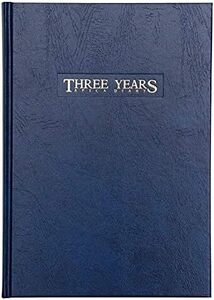 3年日記 横書き 日記帳 B5 日付け表示あり B5日付表示あり D302