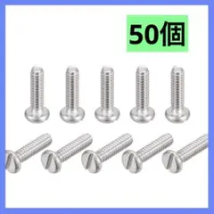 ❤️ステンレス鋼 小ねじ スロット付き ねじボルト 50個 M1.6x6mm