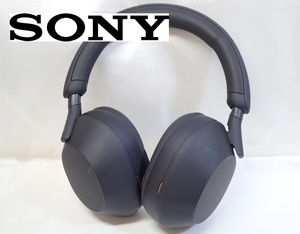 12313[A]動作品♪SONY◆ソニー/WH-1000XM5 ワイヤレスヘッドホン/ノイズキャンセリング/黒 ブラック/ステレオヘッドセット/YY2954