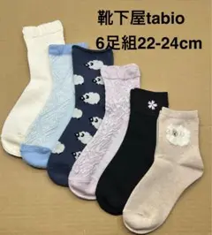 靴下屋tabio ソックス　6足組22-24cm