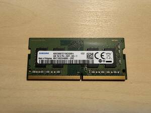 SAMSUNG サムスン DDR4 SO-DIMM 4GB 1Rx16 PC4-2400T-SC0-11 K0VZ00072719CED9F4 M471A5244BB0-CRC