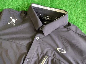 2△3-540 2XL ゴルフシャツ【OAKLEY/オークリー】A5284124　カラー：ブラック [店頭引き渡し可/札幌/伏見店]