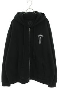 クロムハーツ パーカー SWTSHRT HD ZIP サイズ:XXL アーチロゴプリントジップアップパーカー 中古 SJ02