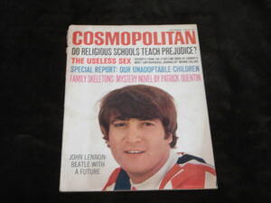 洋雑誌■『COSMOPOLITAN』1964年12月/ 表紙+記事 ジョン・レノン ビートルズ John Lennon / the Beatles / アメリカ初上陸 ビートルズ旋風