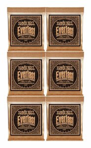 ★ERNIE BALL 2548 ×6 [11-52] Everlast Light Coated Phosphor Bronze アコースティックギター弦★新品送料込/メール便