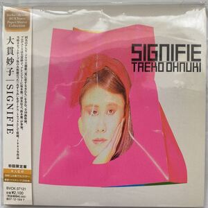 ◯【CD】初回限定盤 紙ジャケット仕様 SIGNIFIE / 大貫妙子 中古品