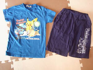 USED!ポケットモンスターTシャツ セットアップ１３０センチ 上下２点セット