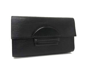 1円 ■美品■ LOUIS VUITTON ルイヴィトン M52532 エピ シャイヨー クラッチバッグ セカンドバッグ メンズ ノワール ブラック系 FH3244