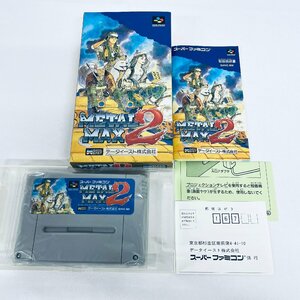 1円～ 良品 SFC スーパーファミコン ソフト メタルマックス2 箱説・はがき付 起動確認済