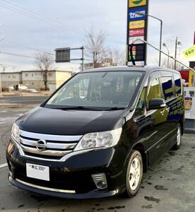 北海道 車検8年10月 C26セレナ ハイウェイスター 4WD 夏冬タイヤ アルパイン11インチ 車中泊 FFヒーター