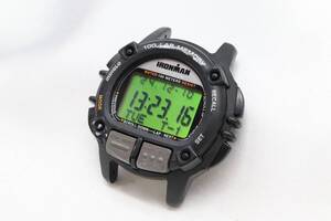 【W194-10】レア 動作品 電池交換済 TIMEX TRIATHLON タイメックス アイアンマン トライアスロン 100ラップ デジタル 腕時計 フェイスのみ