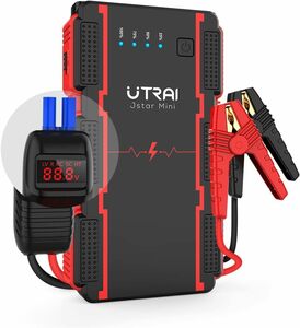 UTRAI ジャンプスターター 12V車用 瞬間最大出力1500A 7.5Lガソリンエンジン車 / 5.5Lディーゼル車対応 バッテリー ブースター